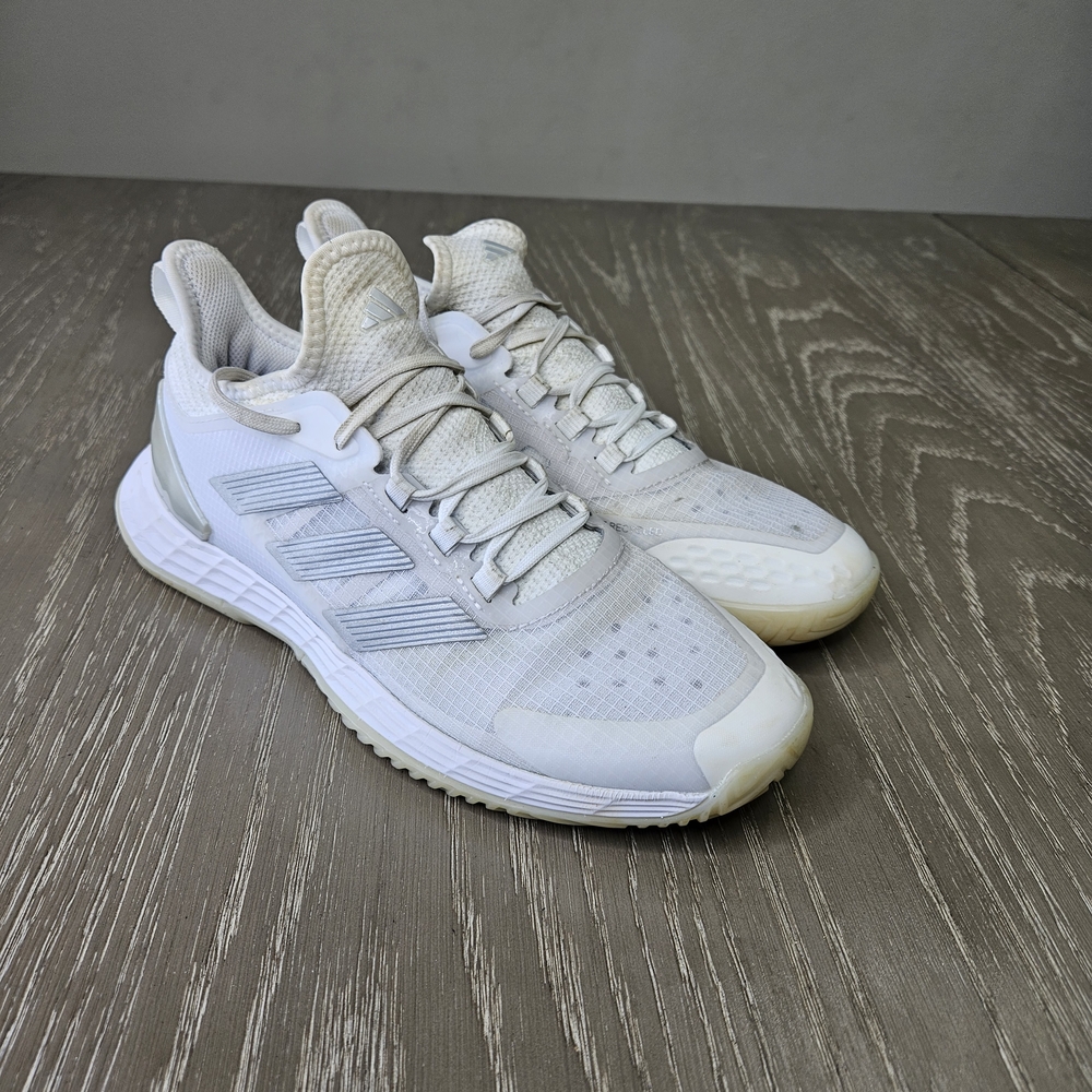 Adidas Womens Adizero Ubersonic 4.1 ID1566 White Running Shoes Sneakers Size 8